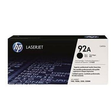 hp 92a black original toner cartridge HP 92A Black LaserJet Toner Cartridge (C4092A)